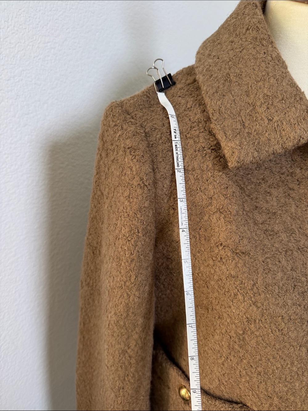 NWT OAK + FORT BOUCLE WOOL BLEND COLLARED JACKET - Picture 6 of 10